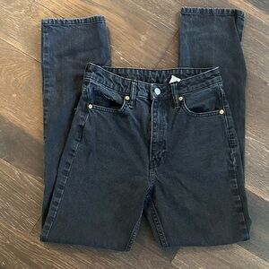 H&M Vintage Straight Black Jeans